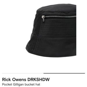 Rick Owens DRKSHDW Pocket Gilligan bucket hat